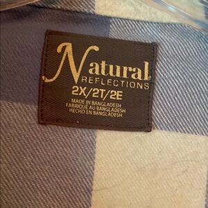 Natural Reflections Checkered Shirt in Blue and White
